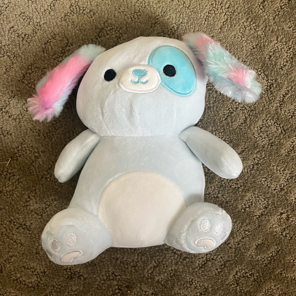 Light blue dog squishmallow